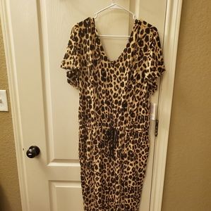 Large Lularoe Leopard Cheetah Xoe New